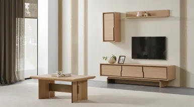 Rota Ahşap Ayaklı Tv Ünitesi