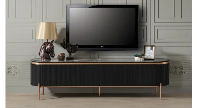 Tesla Metal Ayaklı Tv Ünitesi