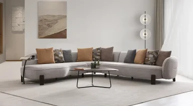 Venüs Ahşap Ayaklı Modern Köşe Koltuk Takımı