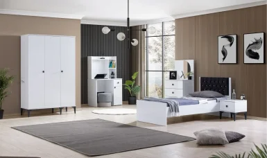 White Genç Odası 3 Kapılı