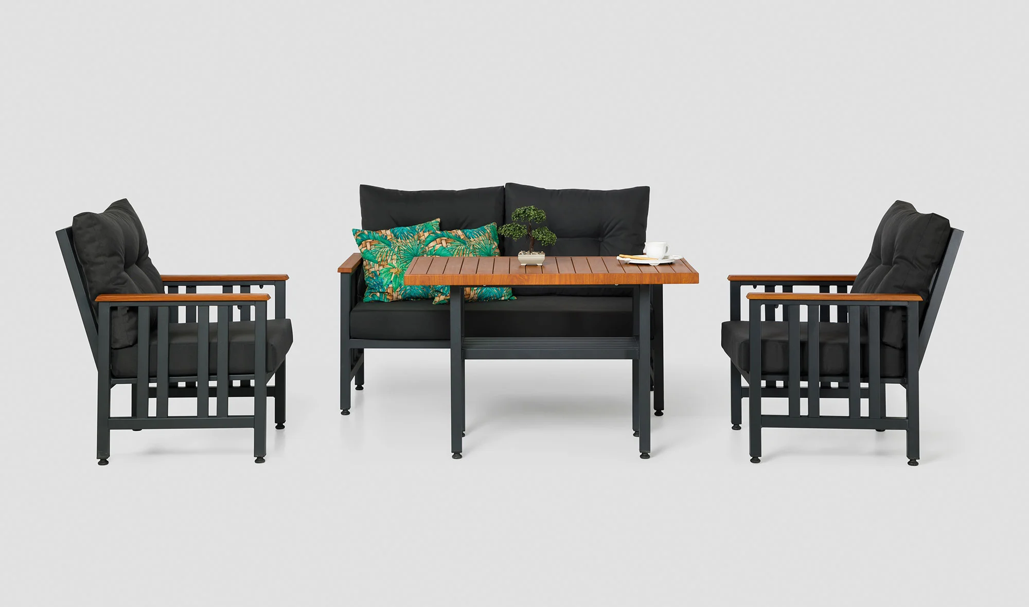 Alexis Bahçe Koltuk Takımı - Antrasit