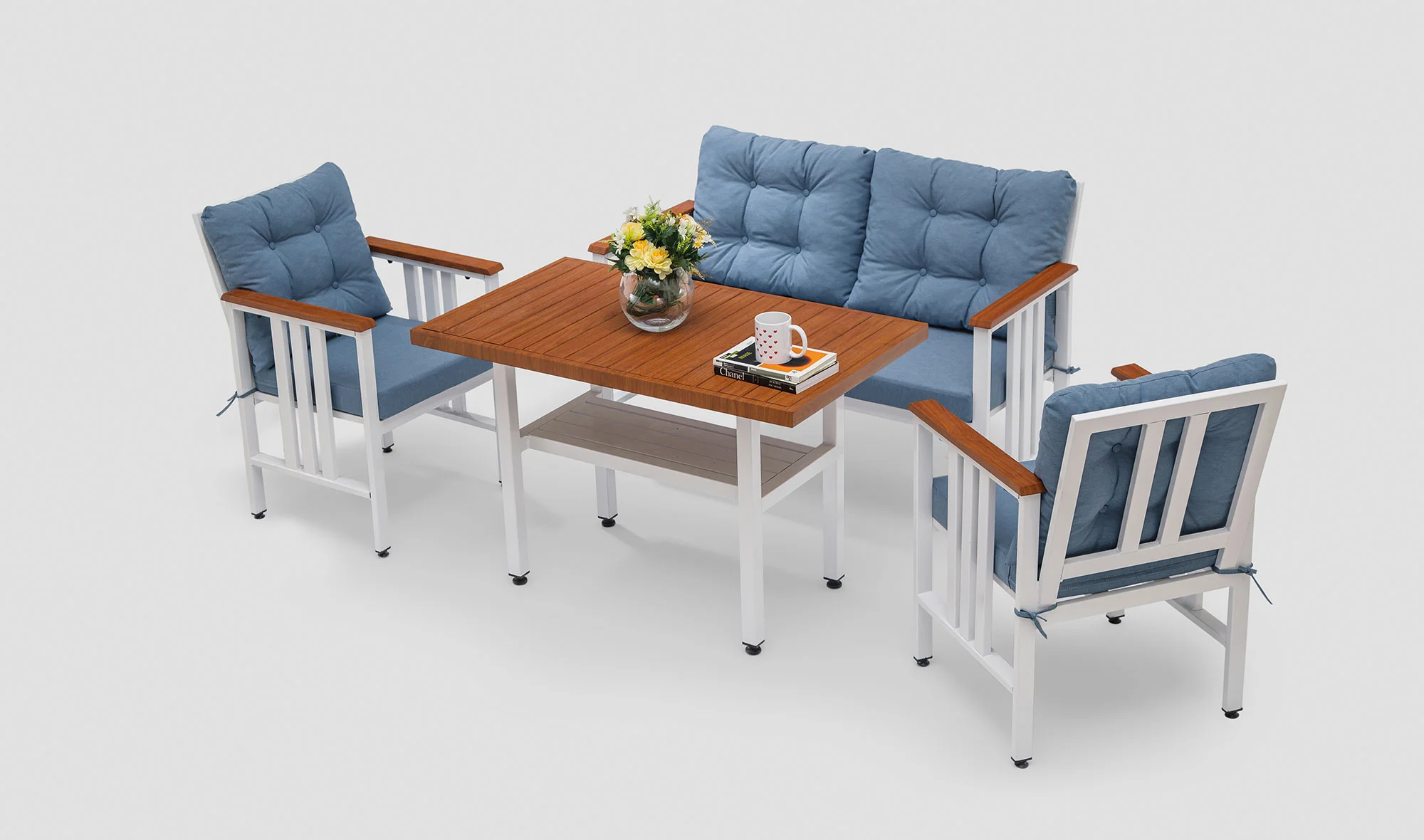 Alexis Bahçe Koltuk Takımı - Mavi