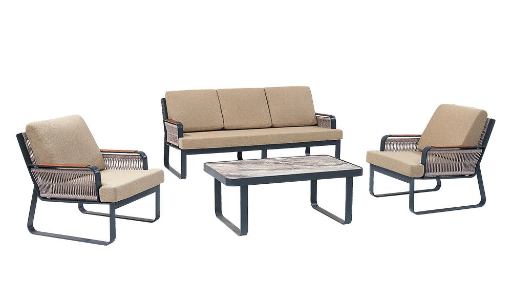 Arven Bahçe Koltuk Takımı Bej - Antrasit