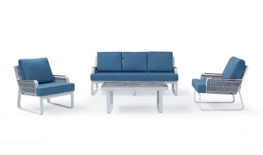 Arven Garden Sofa Set - Blue