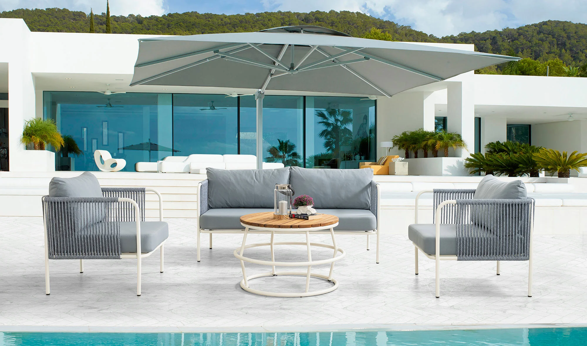 Cottage Bahçe Koltuk Takımı - Gri