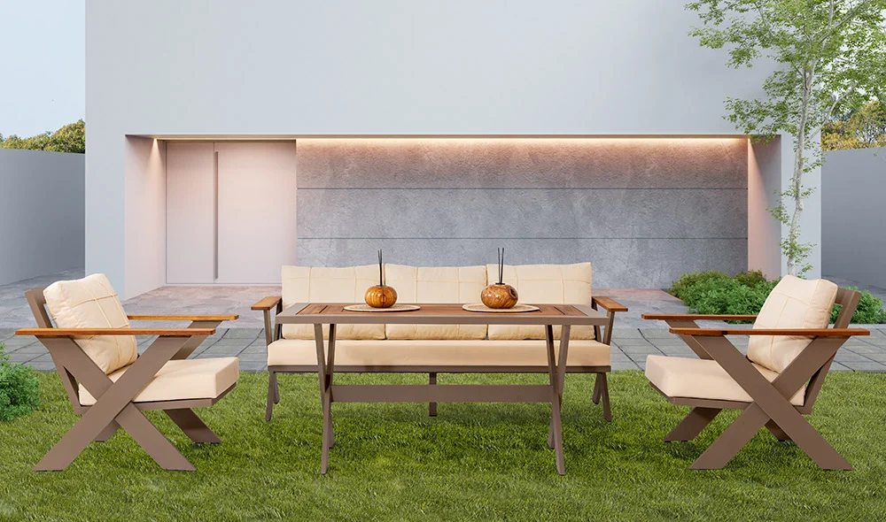 Ekol Bahçe Koltuk Takımı - Cappuccino