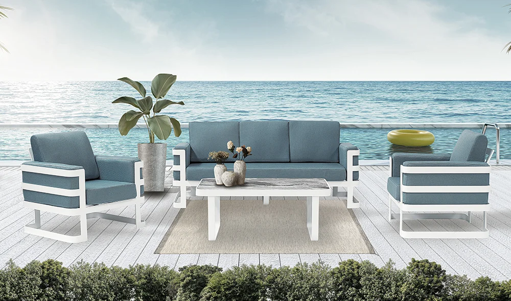 Elizya Bahçe Koltuk Takımı - Aç?k Gri