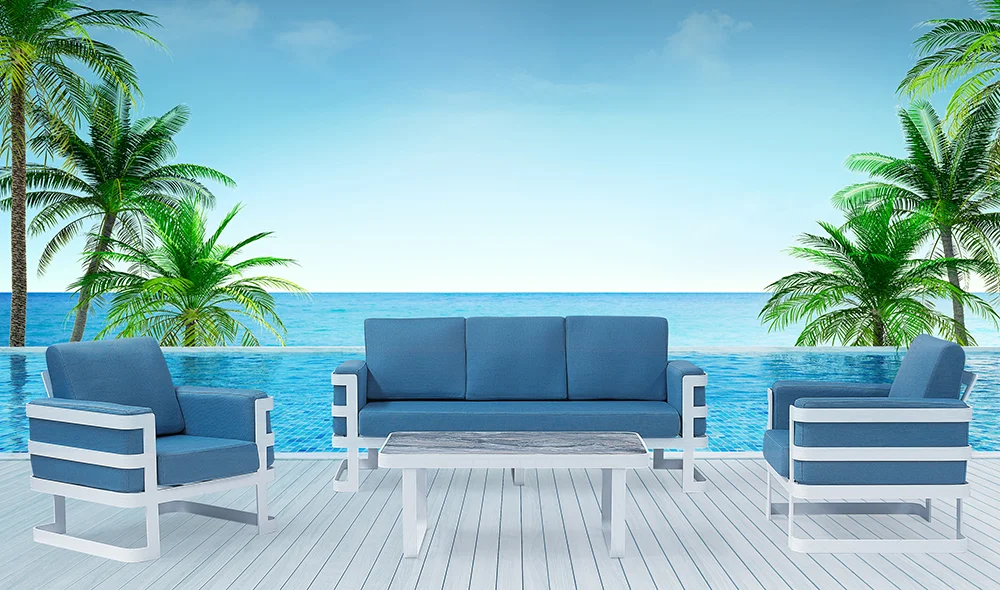 Elizya Bahçe Koltuk Takımı - Mavi