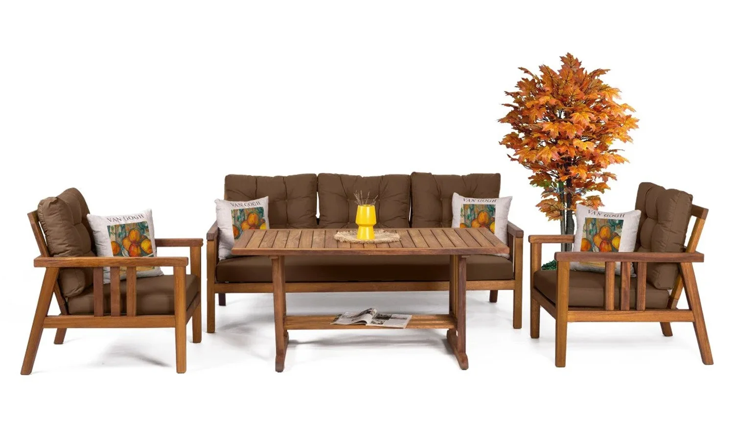 Falcon Bahçe Koltuk Takımı - Kahve