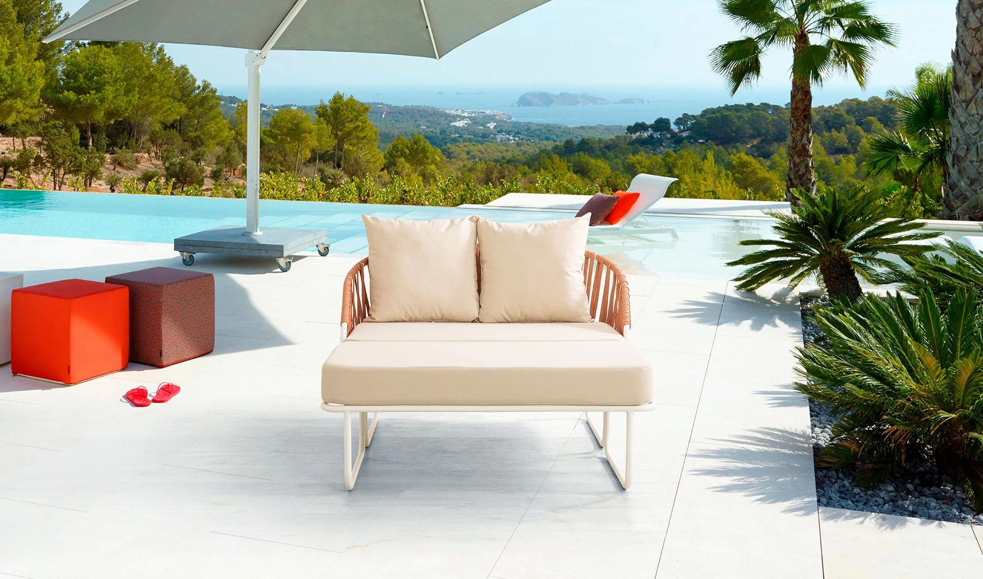 Kamilau İkili Bahçe Koltuğu