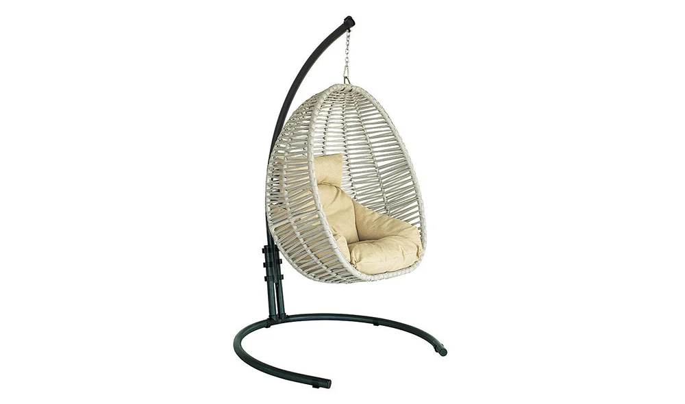 Mykonos Rattan Bej Balkon - Bahçe Salıncak