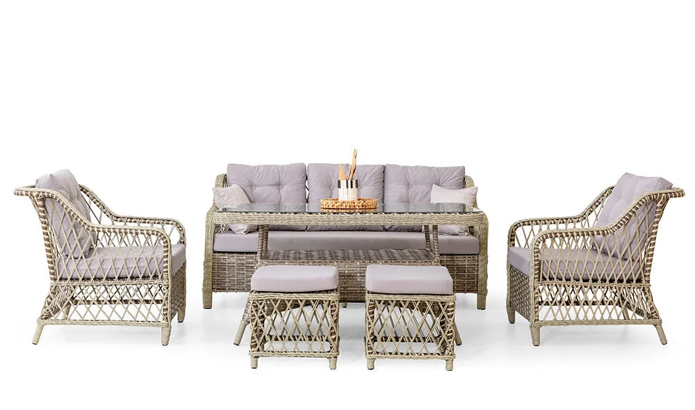 Seremoni Bahçe Masa Takımı - Aç?k Gri