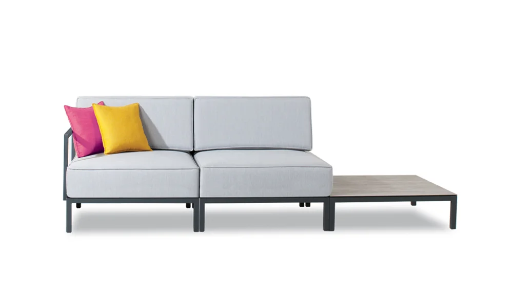 Slim İkili Modüler Bahçe Koltuğu