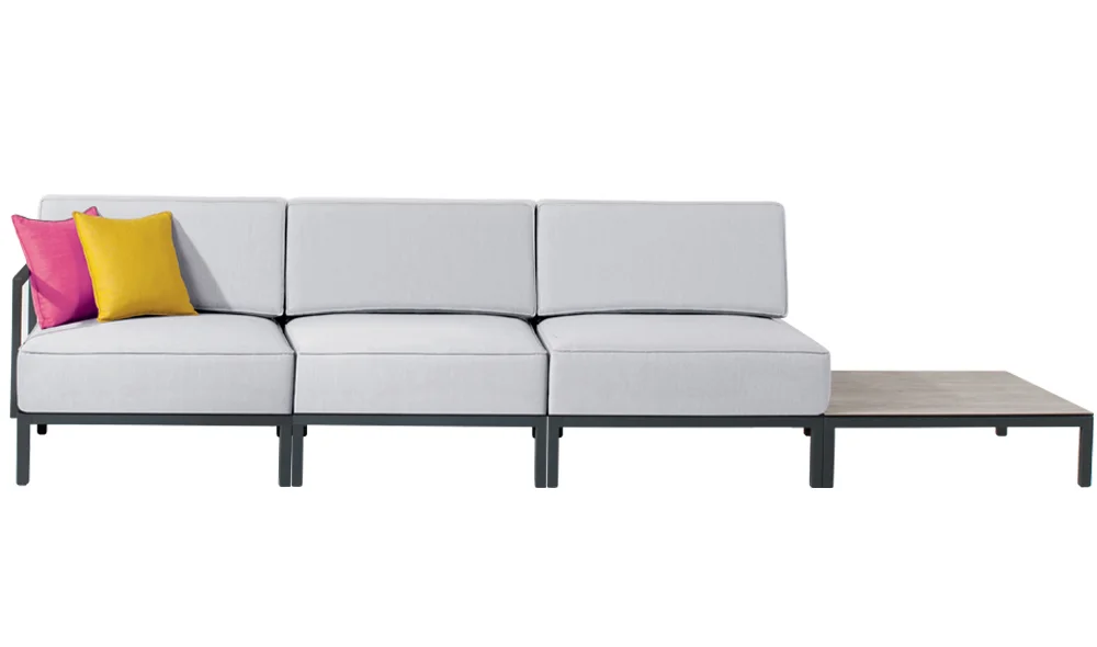 Slim Üçlü Modüler Bahçe Koltuğu