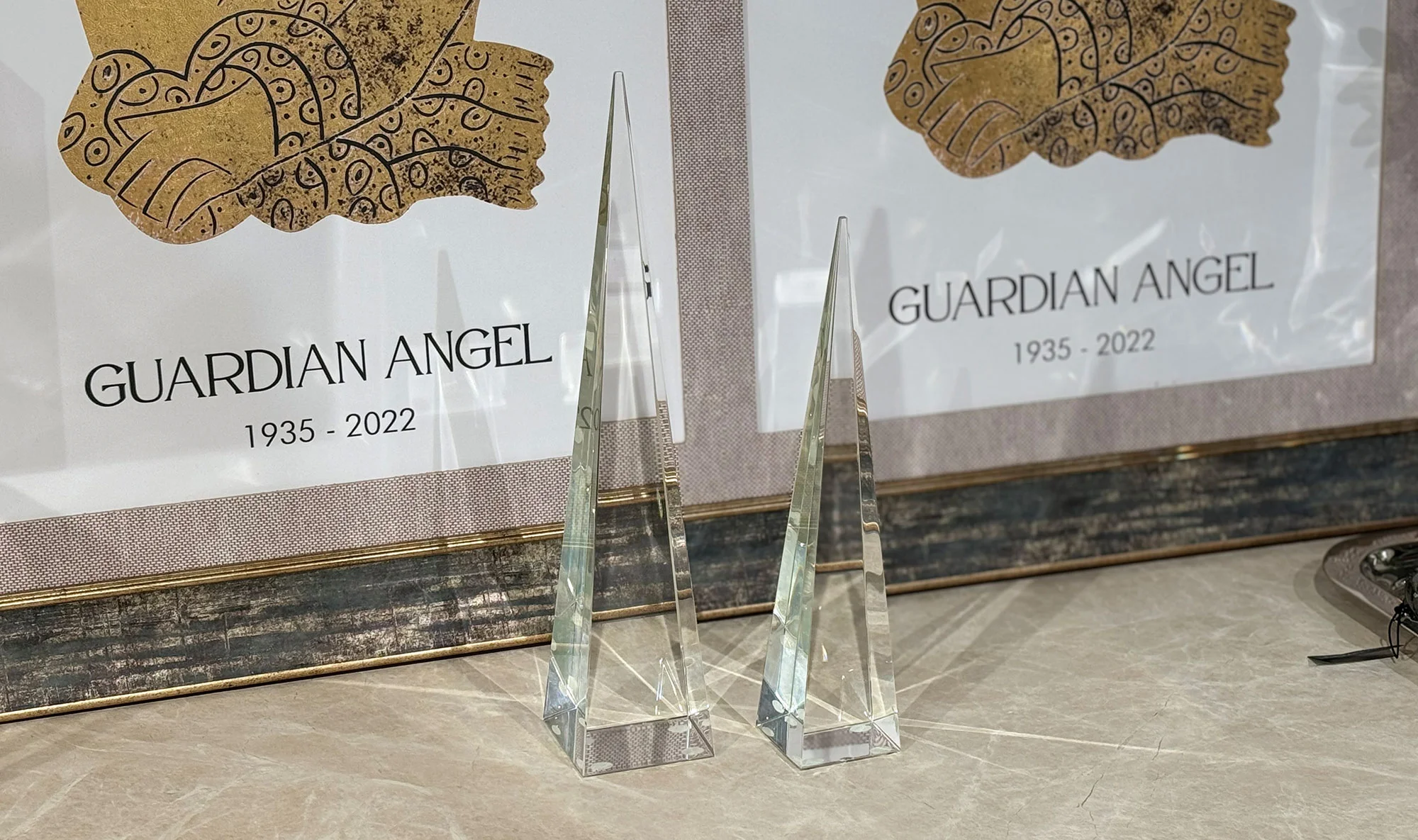 Dekoratif İkili Piramit Biblo