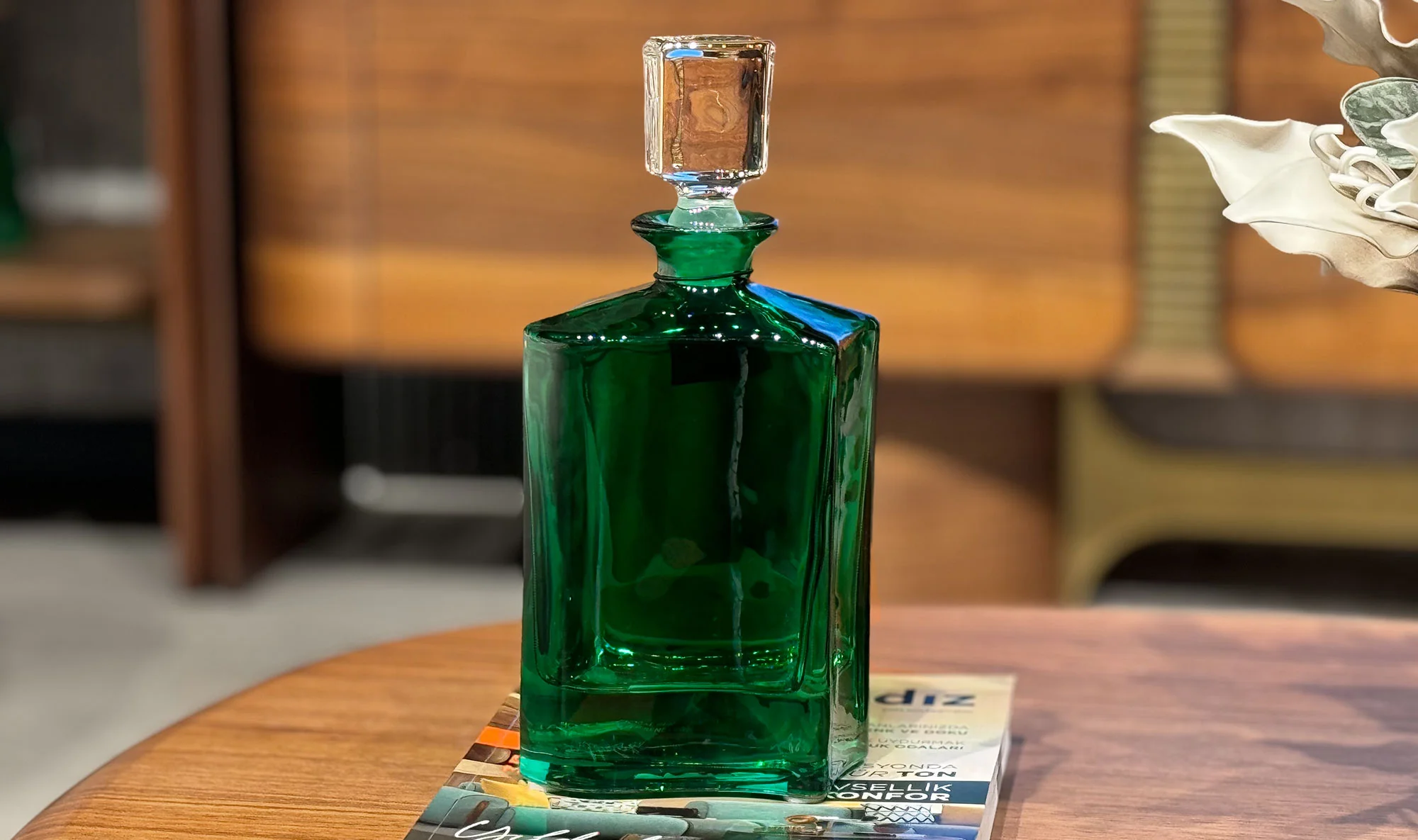 Ye?il Dekoratif Cam ?i?e