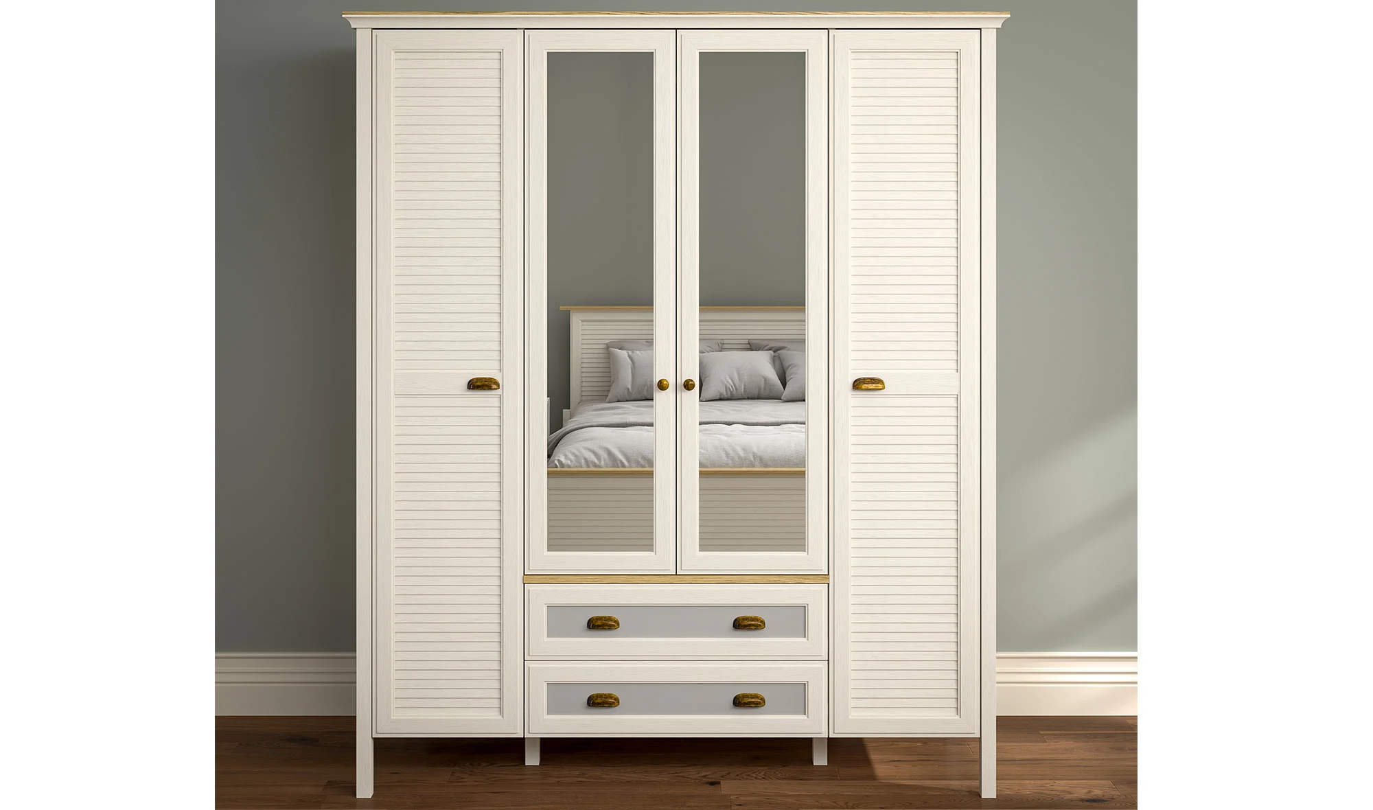 Atlantis 4 Kapılı Gardrop - Rafl?