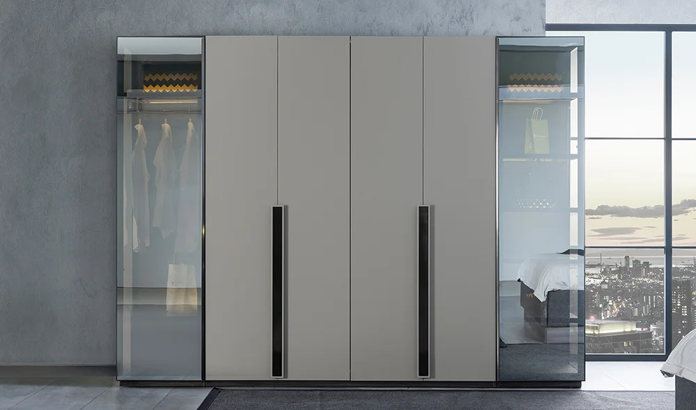 Cardea 6 Kapılı Gardrop - Fanus Cam Kapakl?