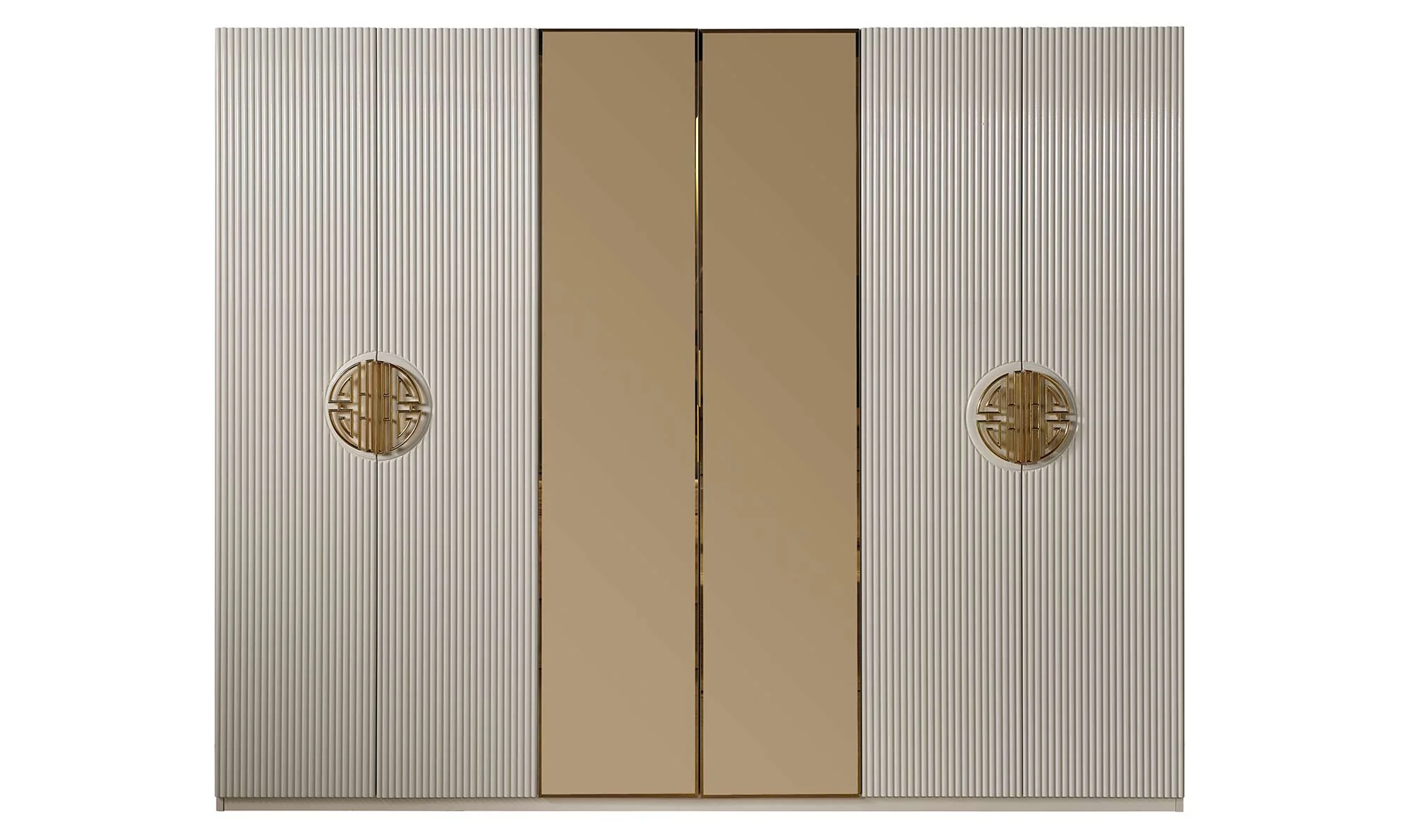 Crown 6 Kapılı Gardrop - İki Aynal?