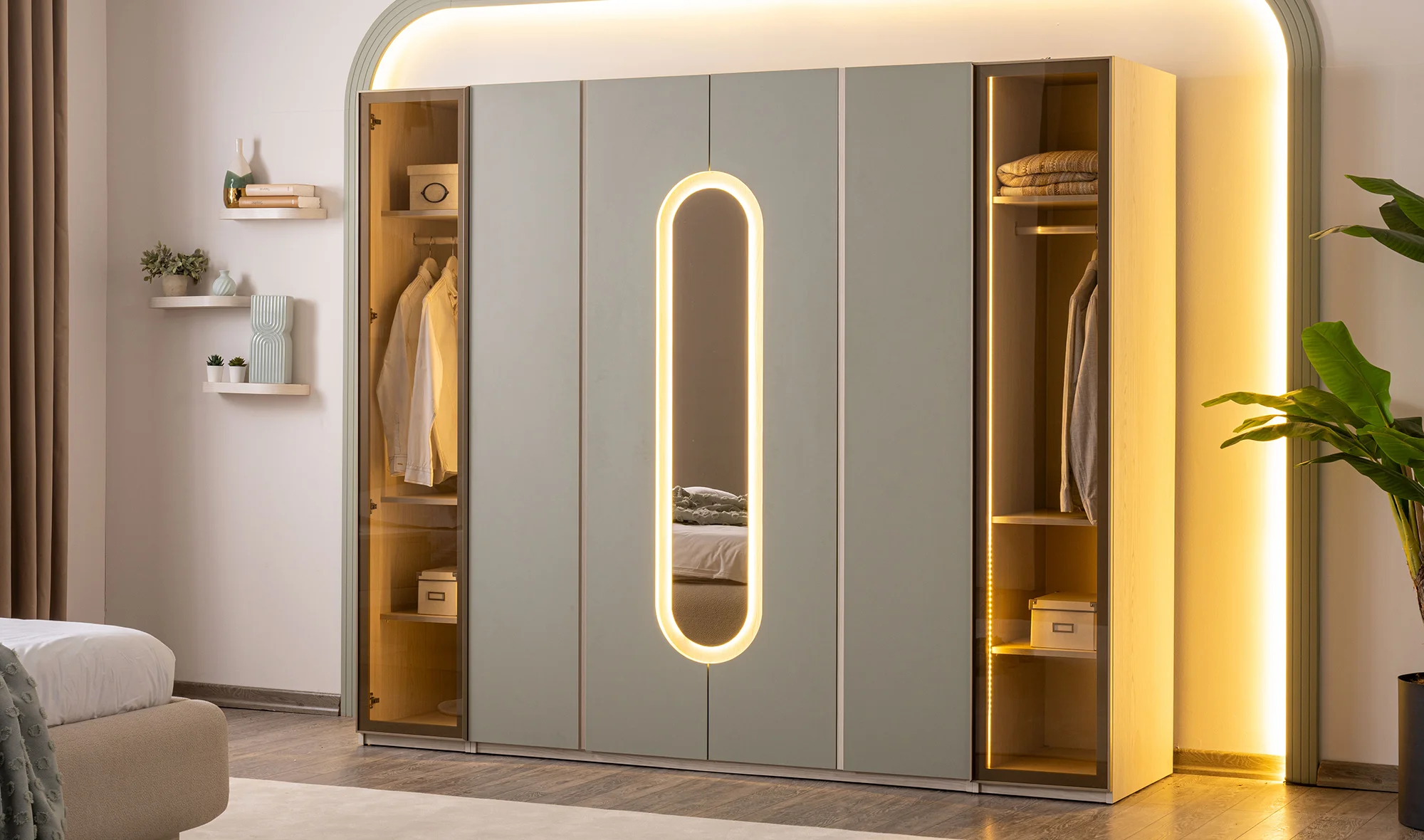 Denrose 6 Kapılı Gardrop