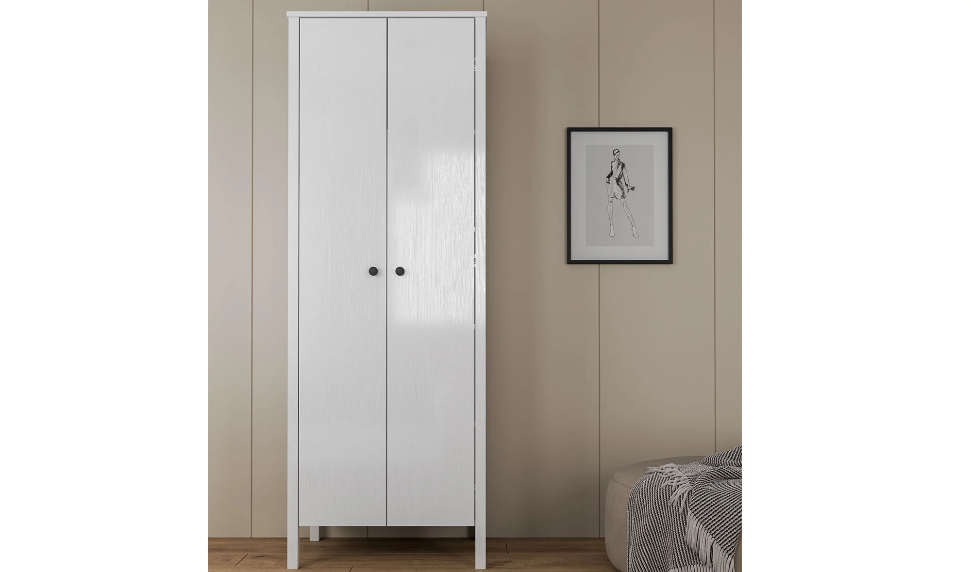 Esli 2 Kapılı Gardrop - Askılı