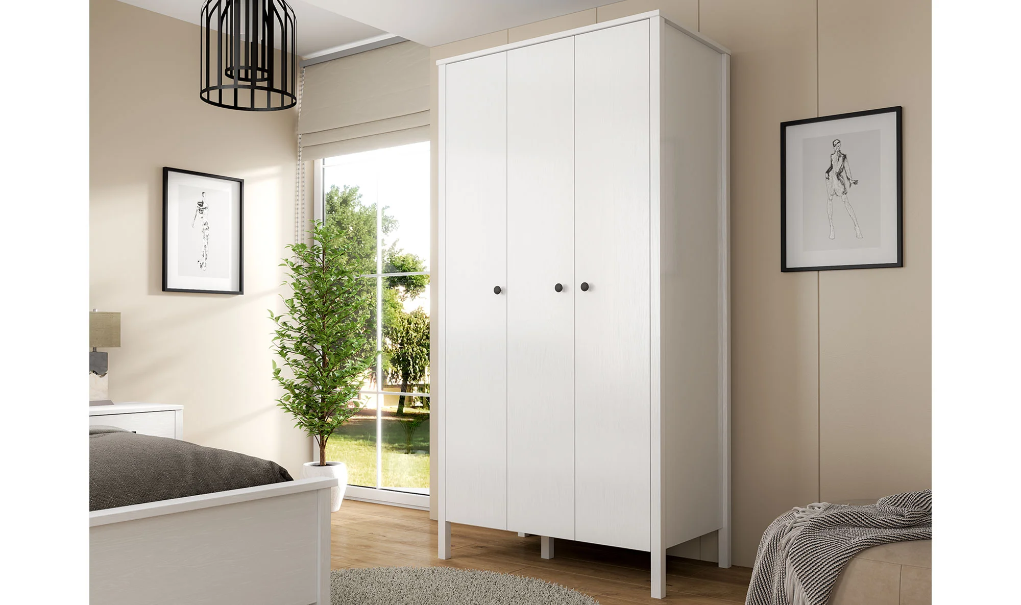 Esli Gardrop - 3 Kapılı