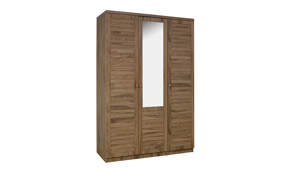 Justo Ceviz Gardrop - 3 Kapılı