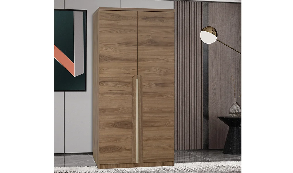 Lizbon 2 Kapılı Gardrop - Ceviz