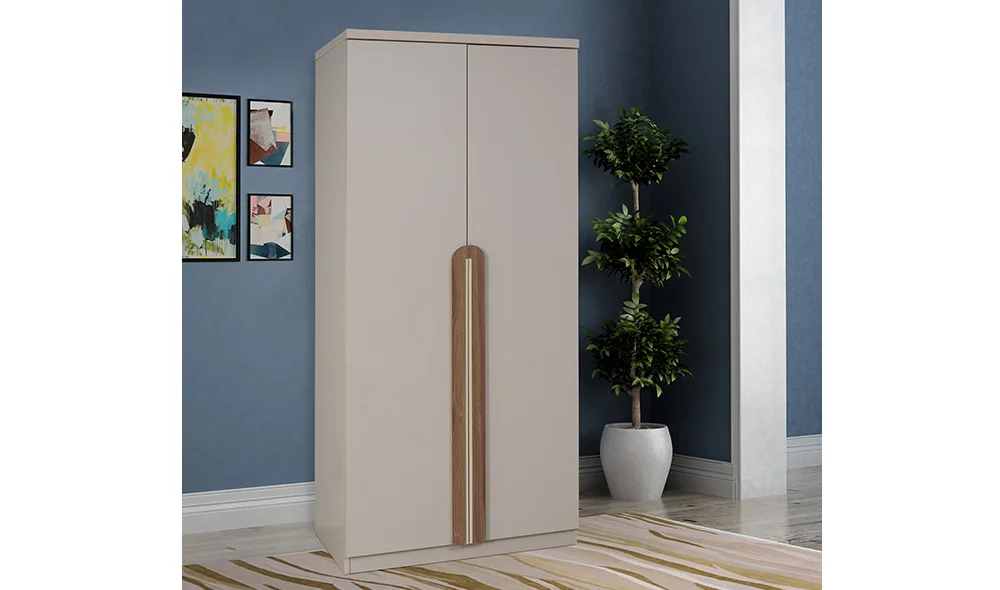 Lizbon 2 Kapılı Gardrop - Vizon