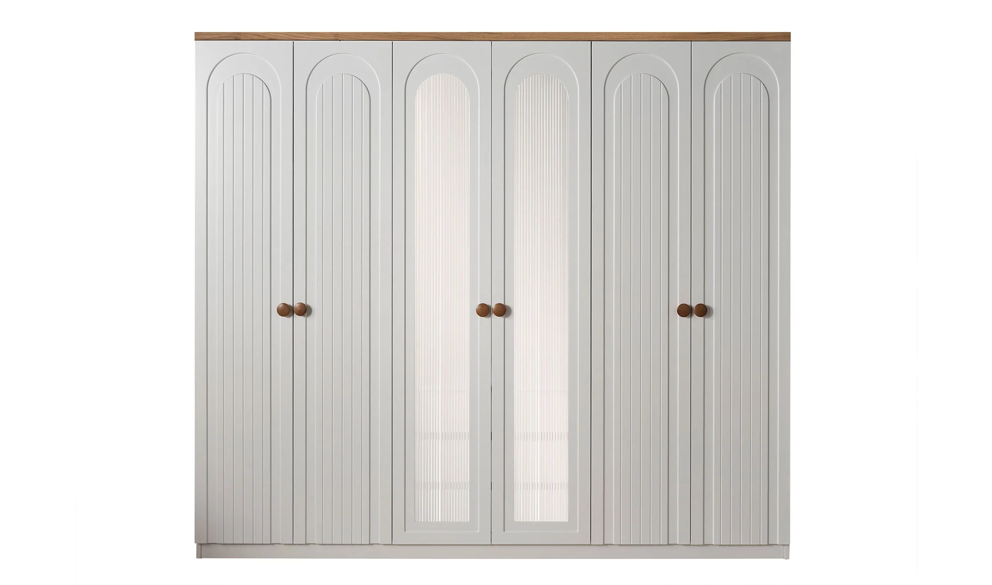 Mesinya 6 Kapılı Gardrop - Nervürlü