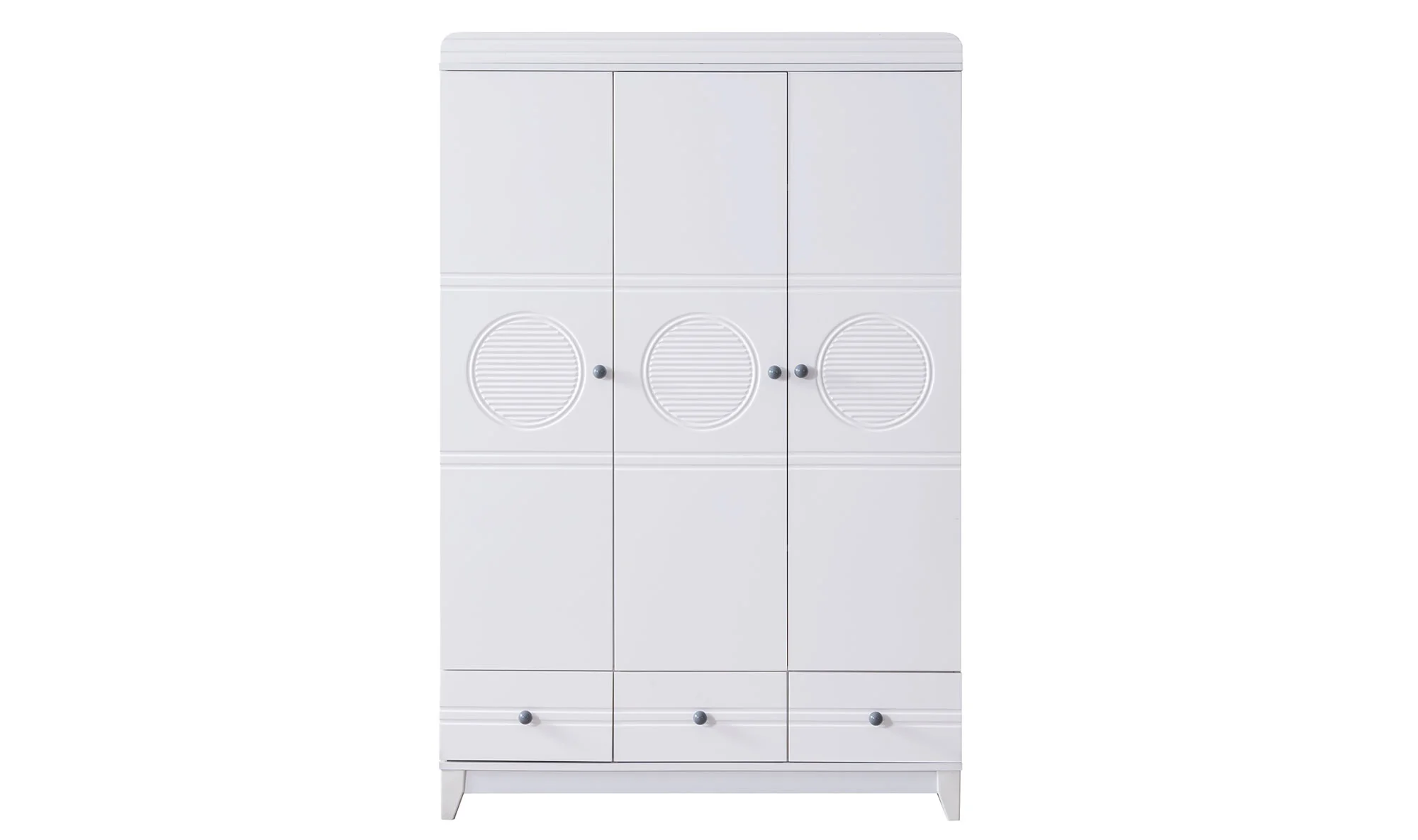 Momo 3 Kapılı Gardrop - Gri