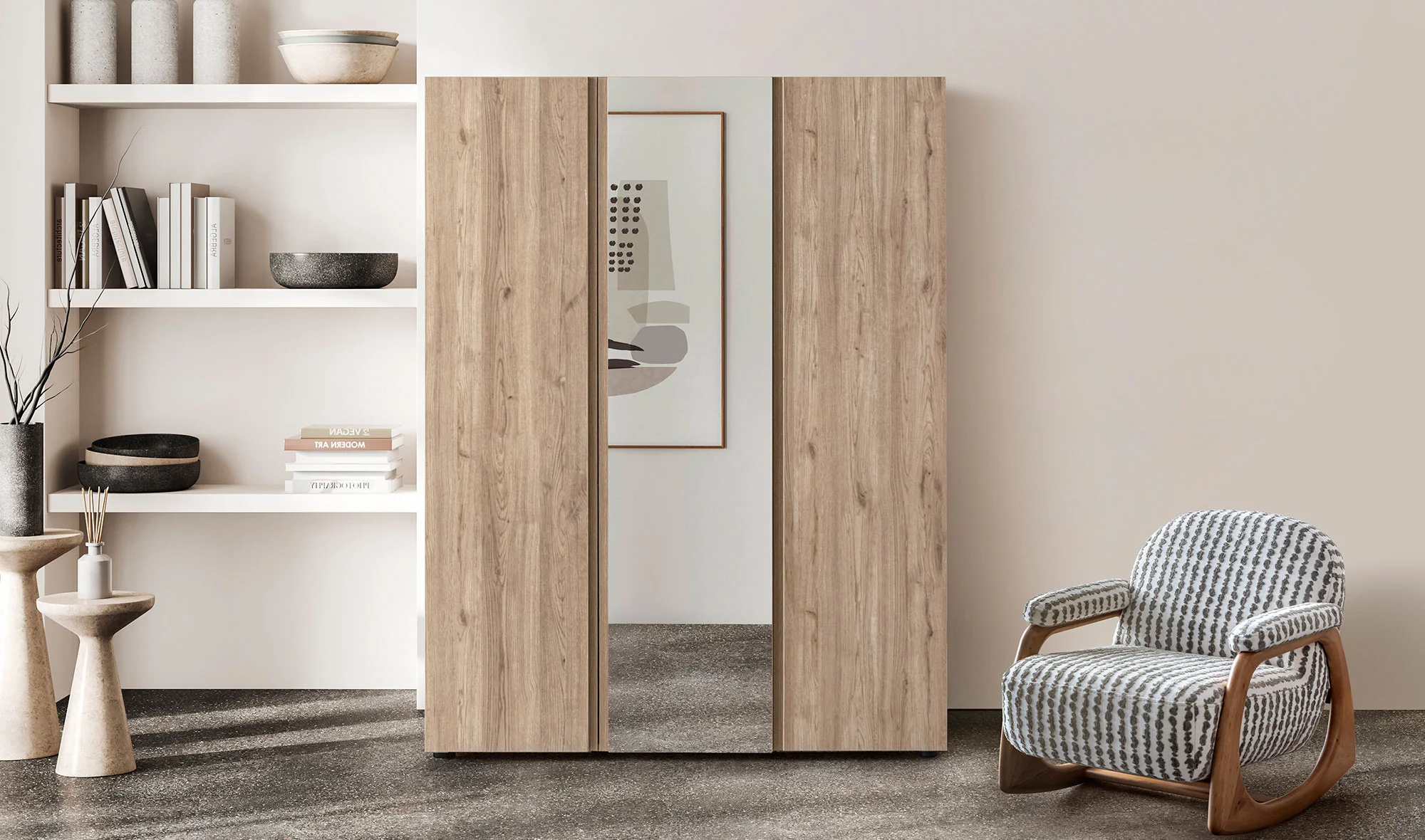 Monna 3 Kapılı Gardrop - Me?e