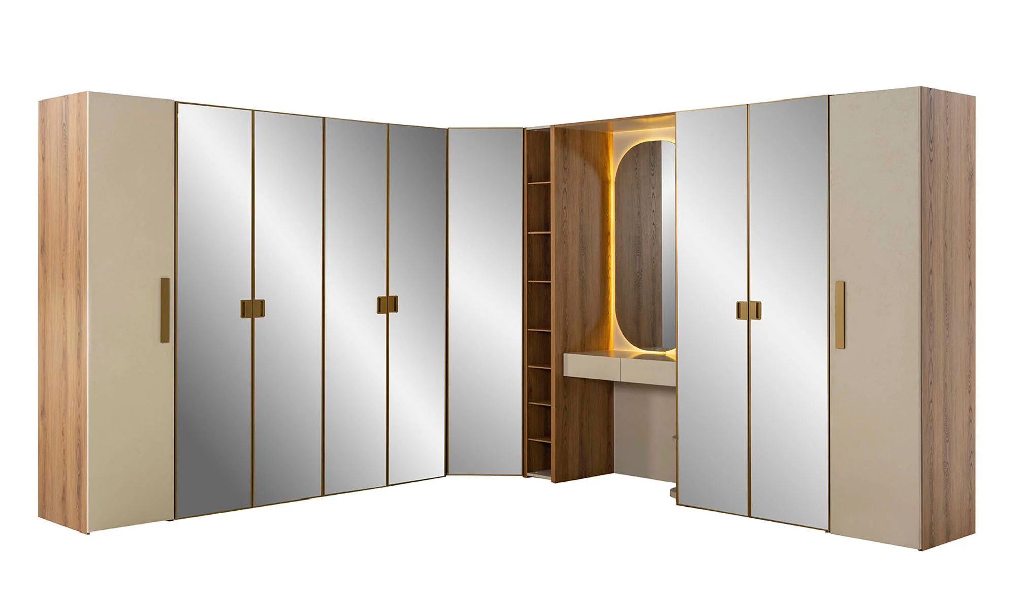 Napoli Gardrop - Köşe Dolapl?