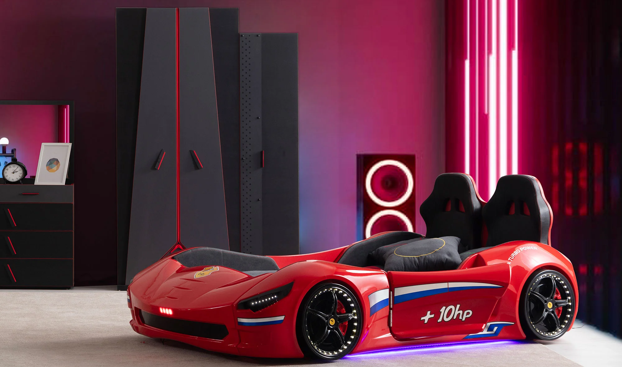 Network Arabal? Karyola ve Başlık - Ledli