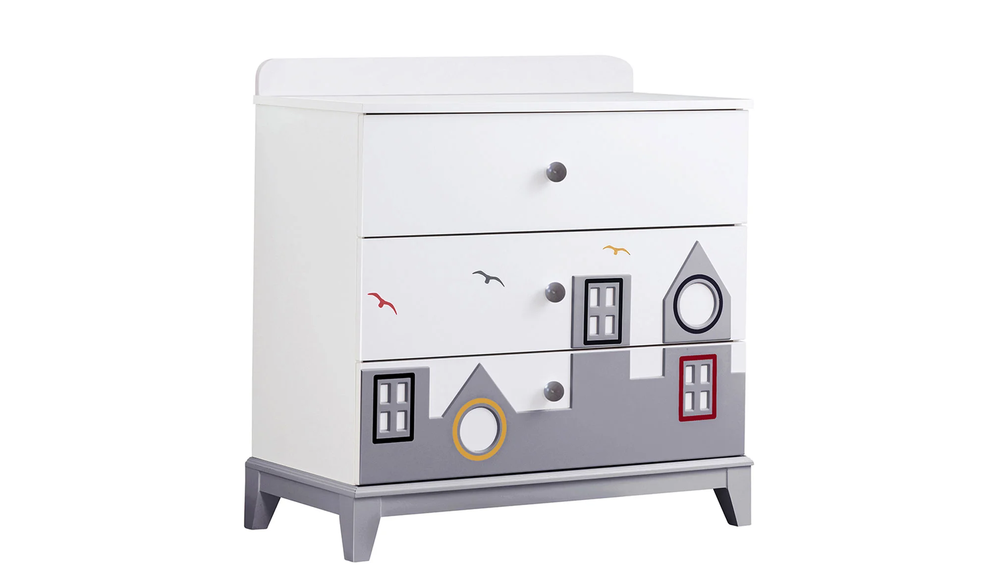 Ozzo Gri Aynasız Şifonyer