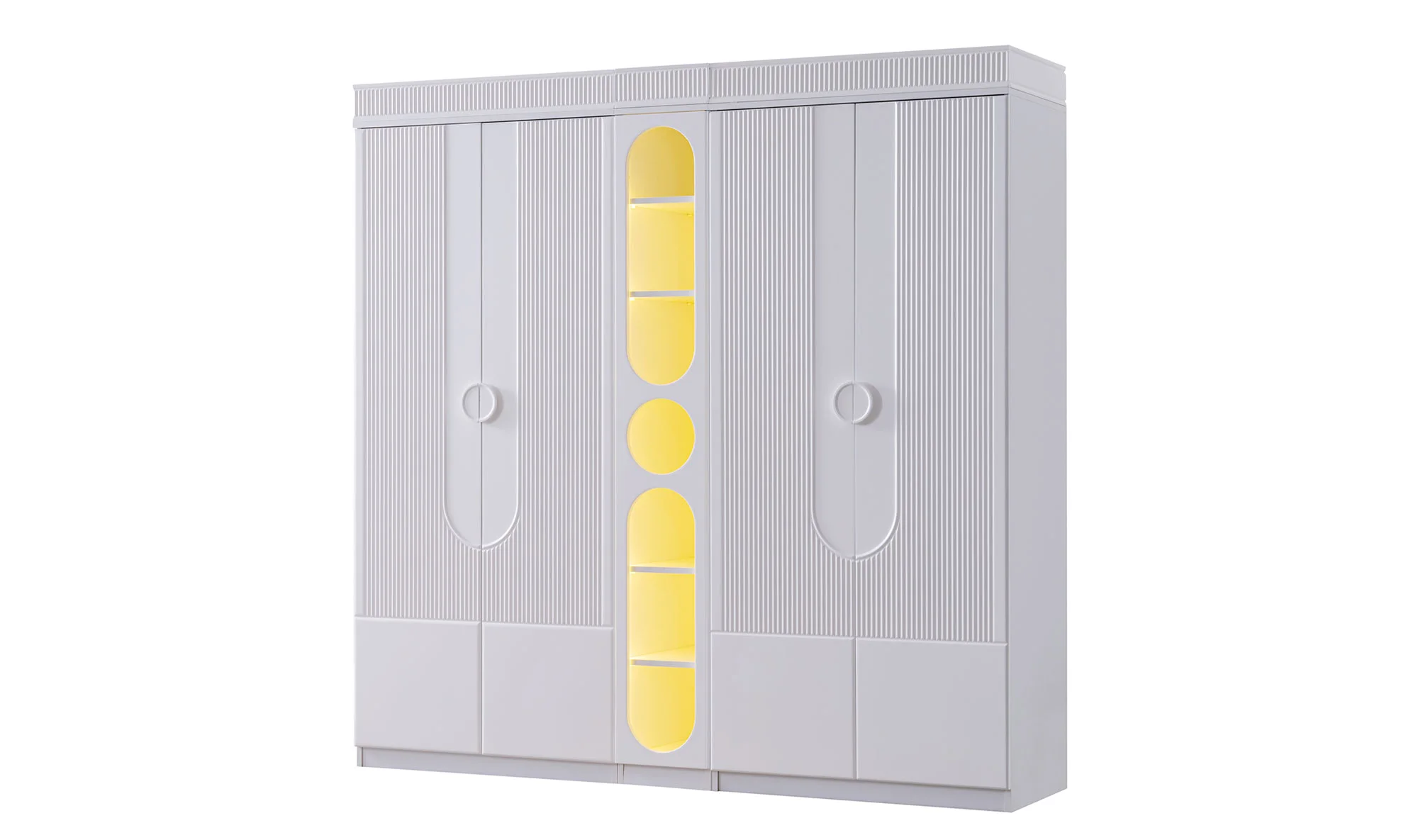 Rumba 4 Kapılı Gardrop - Beyaz