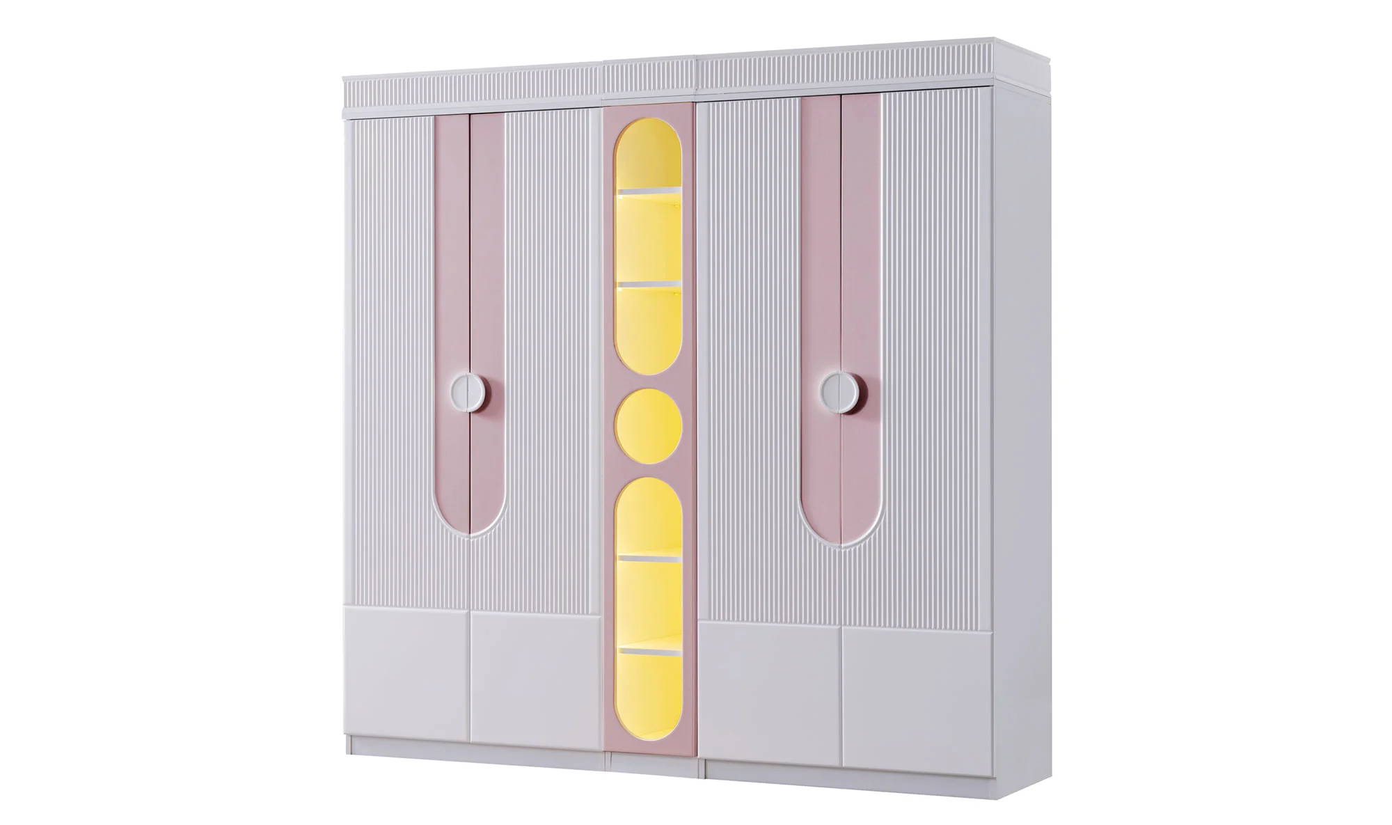 Rumba 4 Kapılı Gardrop - Pembe