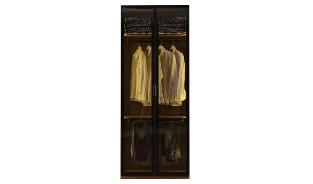 Suare Ceviz 90'lık Askılı Dolap