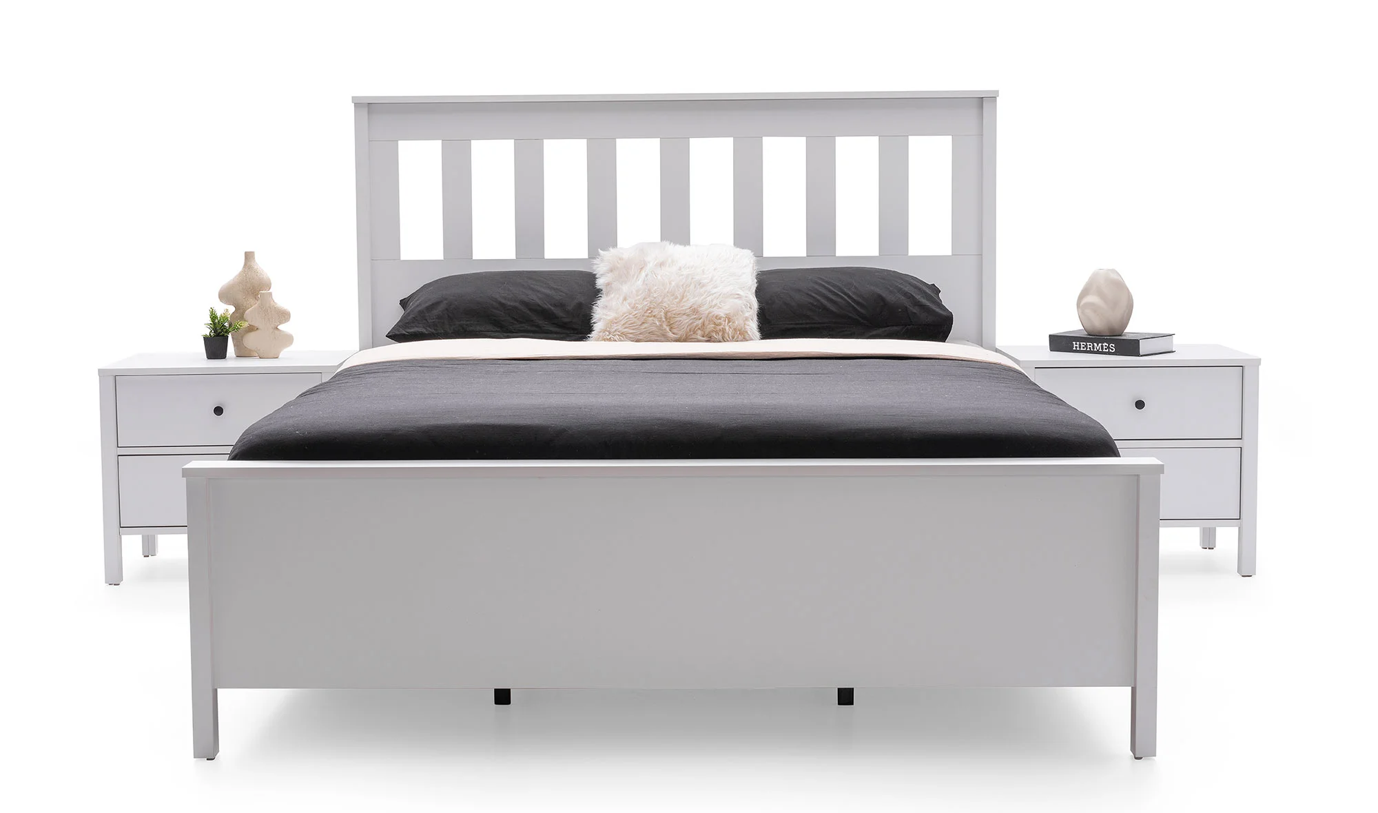 Vienza Karyola ve Başlık - Beyaz