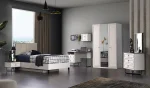 Gardırop + Karyola + Çalışma Masası + Komodin