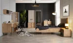Gardırop + Karyola + Çalışma Masası + Komodin