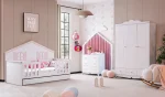 Gardırop + Montessori Karyola + Şifonyer
