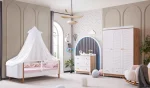 Gardırop + Montessori Karyola + Şifonyer