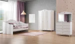 Gardırop + Sedir Karyola + Şifonyer ve Ayna