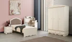 Gardırop + Karyola + Çalışma Masası + Komodin