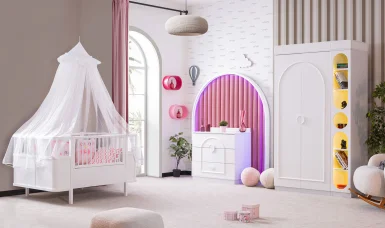 Aries Bebek Odası - Beyaz