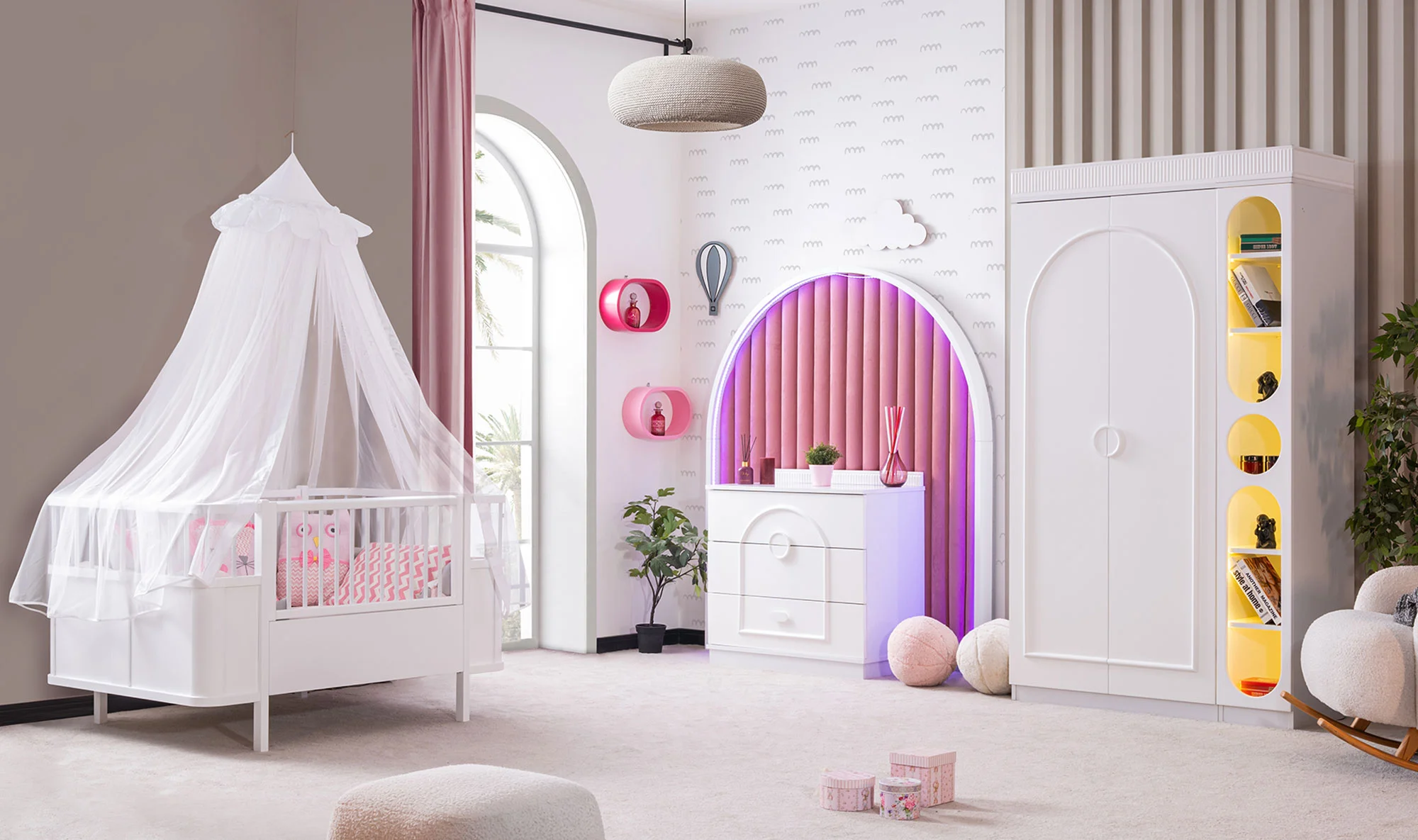 Aries Bebek Odası - Beyaz