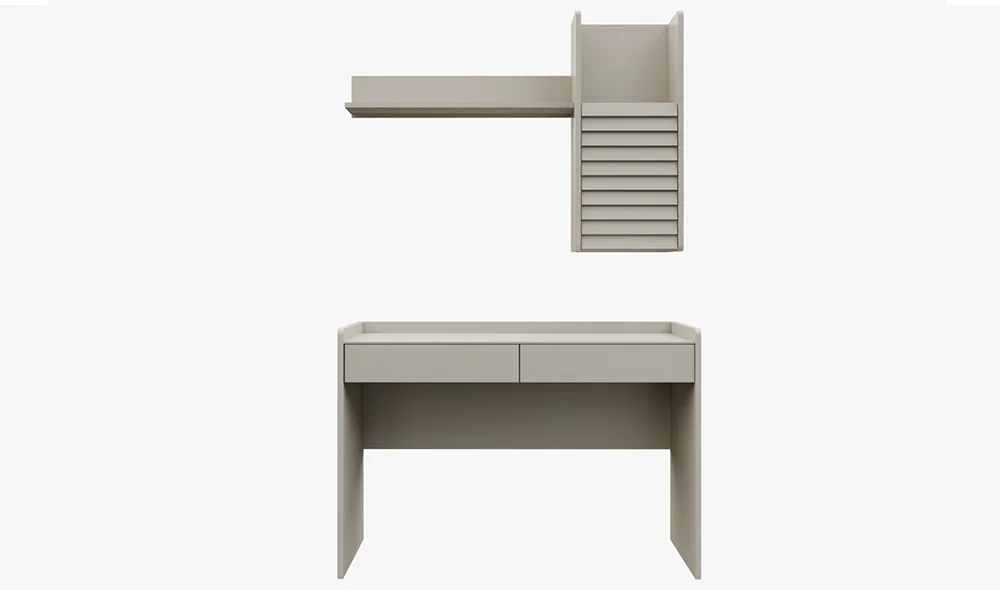 Çizgi Çalışma Masası - Ekru