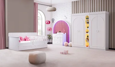 Elanor Montessori Genç Odası - Beyaz