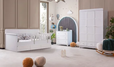 Marble Montessori Genç Odası - Beyaz